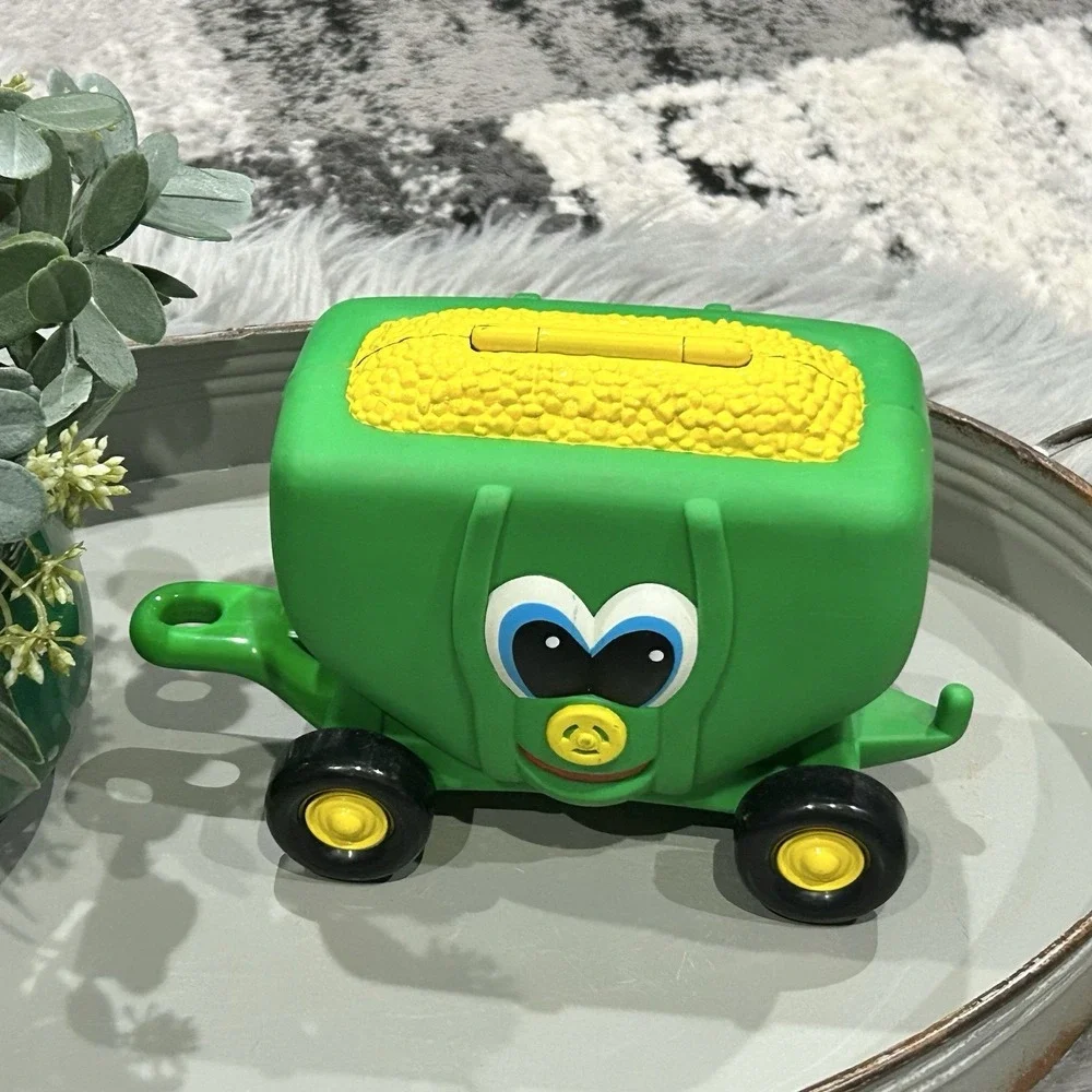VTG 1999 ERTL John Deere Johnny‎ Tractor Soft Toy Trailer **No book See Photos